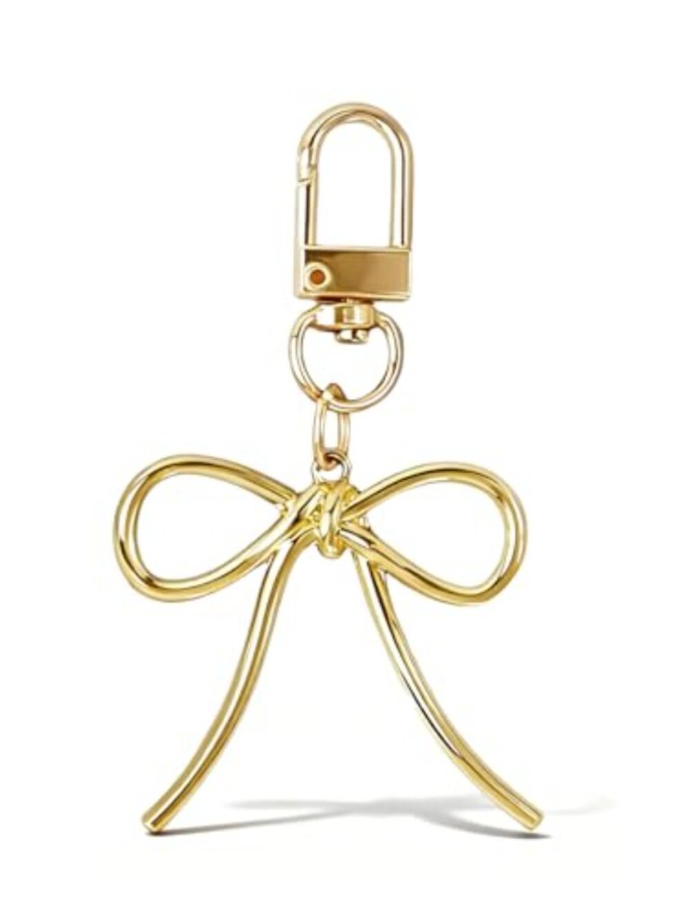 Minimalist Bow Keychain Charm Purse Bag Car Keyring Durable Alloy